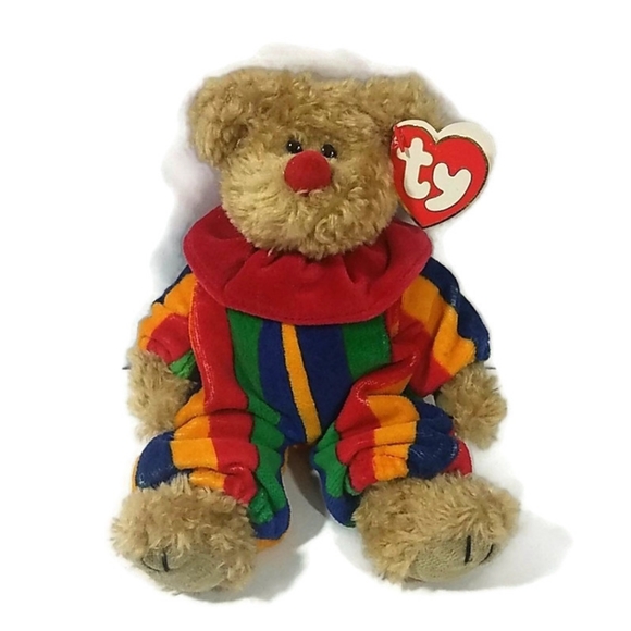 clown bear beanie baby
